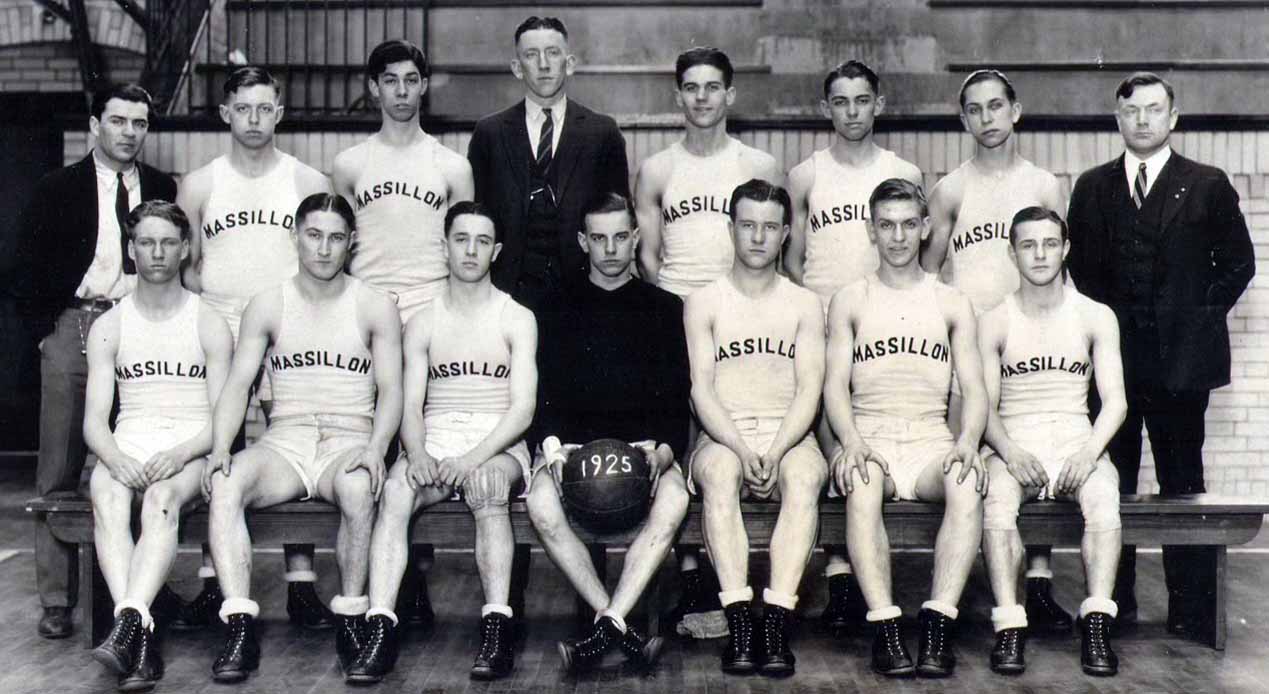 Bill Edwards 1925 Massillon Washington Basketball Team. Paul Brown