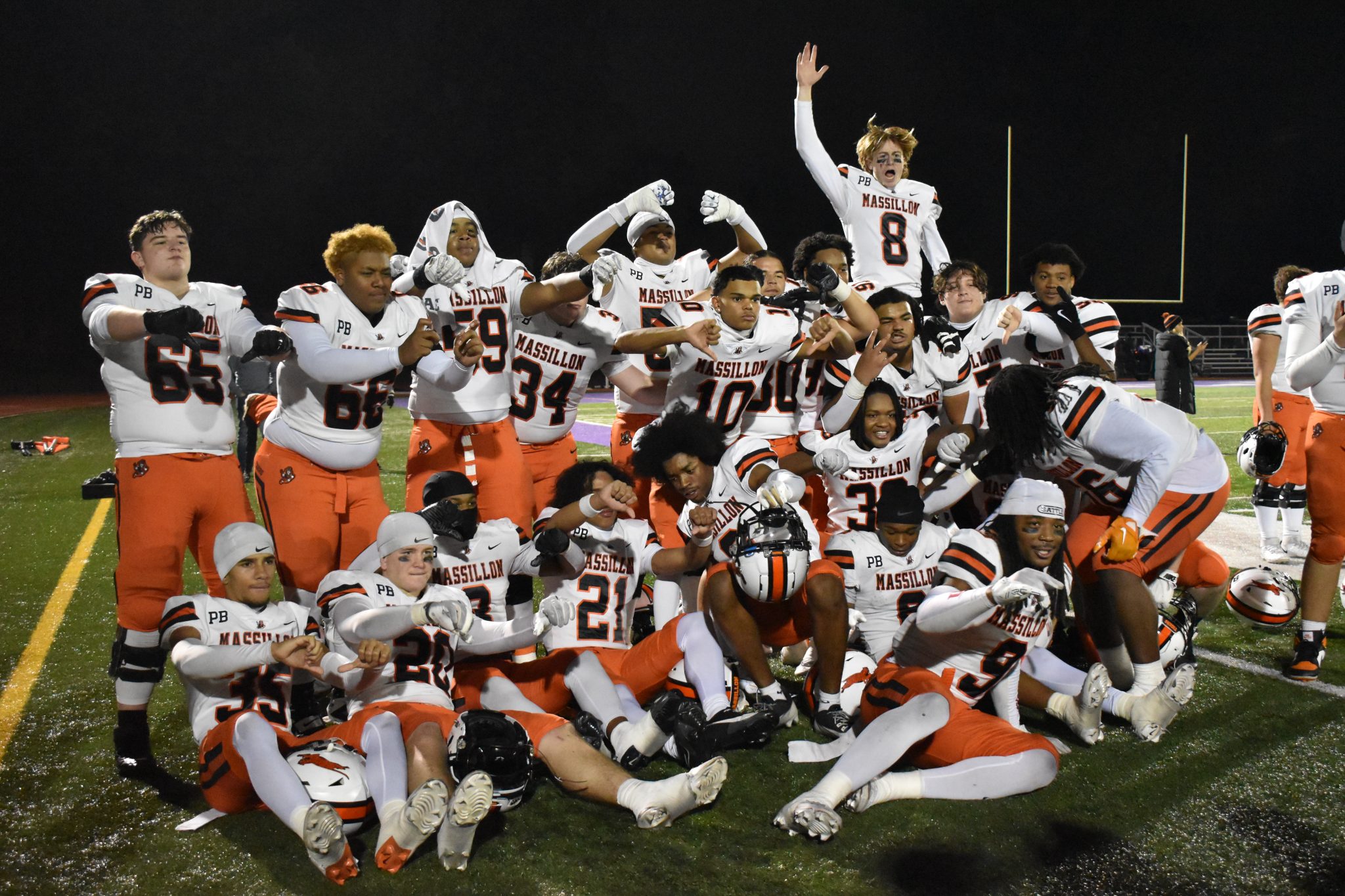 post game group picture